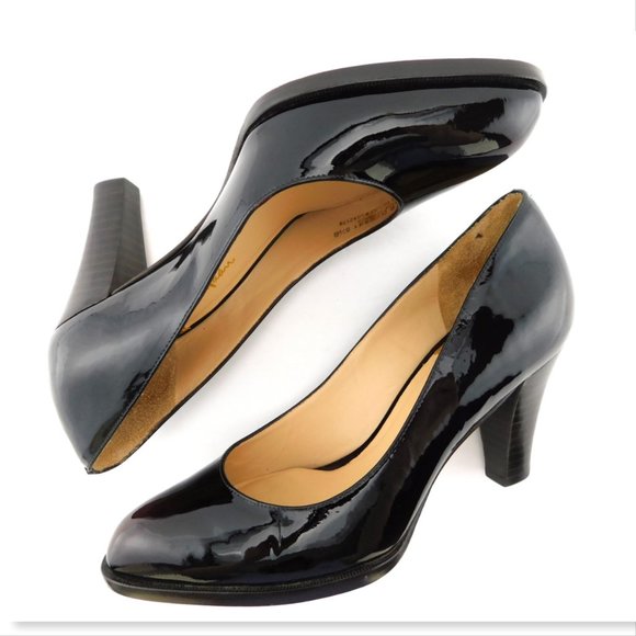 COLE HAAN Nike Air Dark Brown Patent Leather Heel Pumps 5.5 - Picture 4 of 8